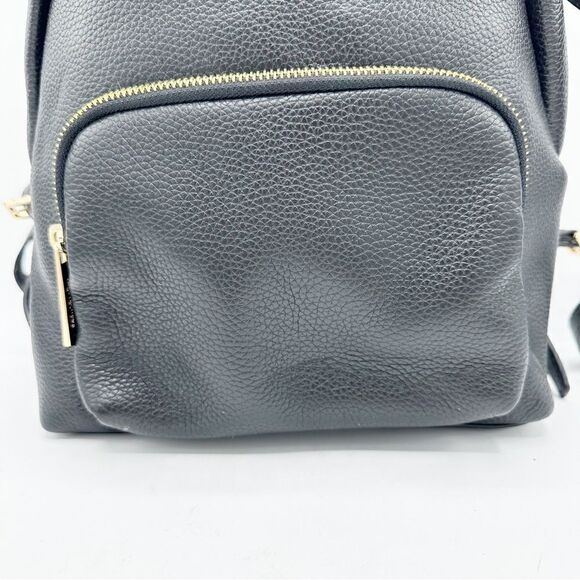 Michael Kors Erin‎ Medium Leather Backpack Black Pebbled Leather - Picture 4 of 13